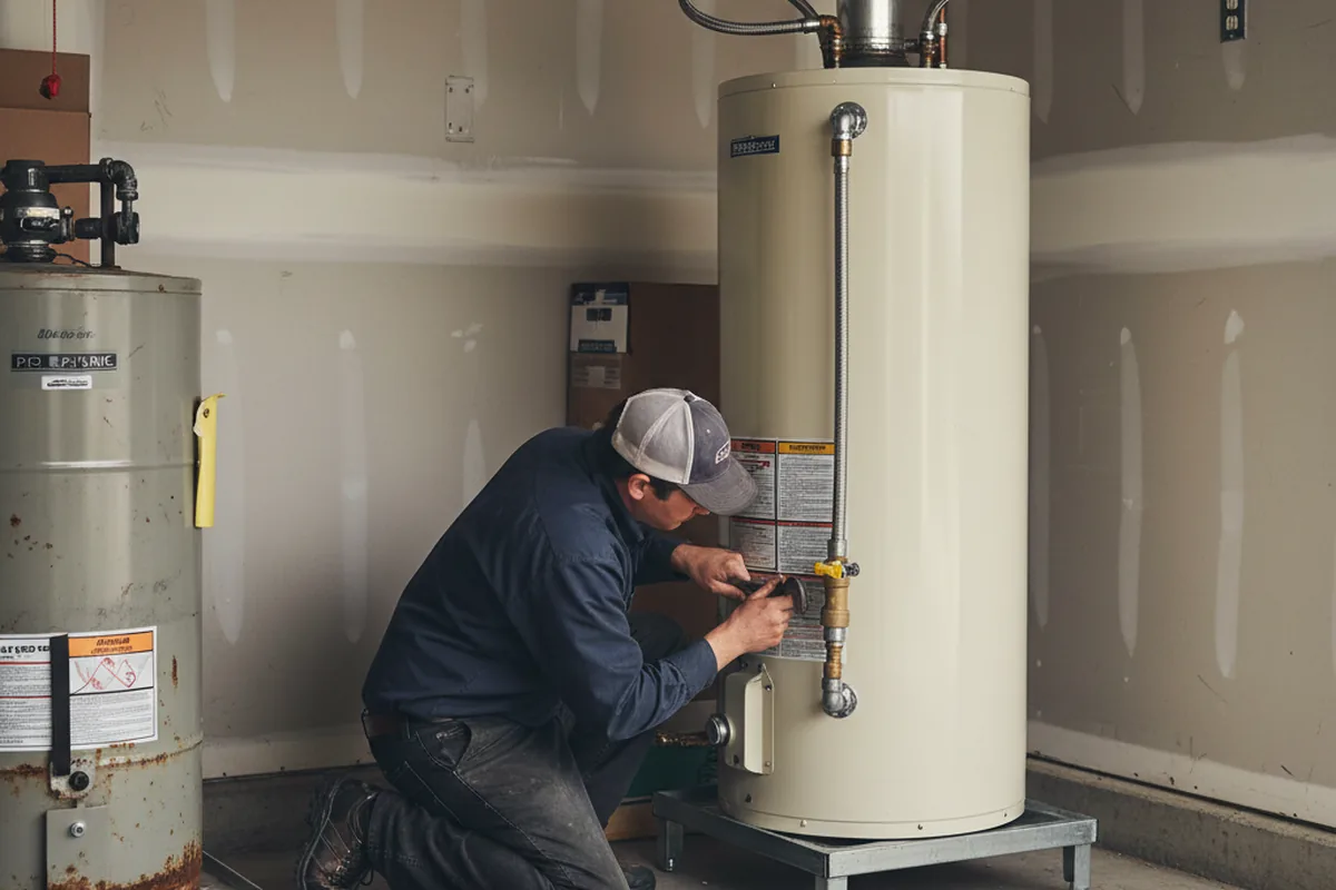 Water heater and shutoff valve replacement in Codorus